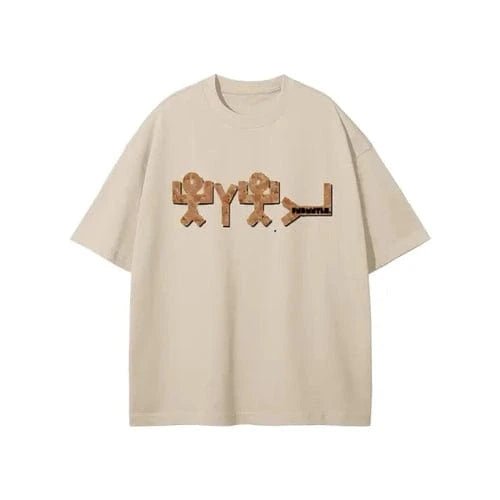 Yahuah Earth Tone Heavyweight Graphic T-Shirt - Heretic-s Streetwear - Graphic tshirts - Mens graphic shirts