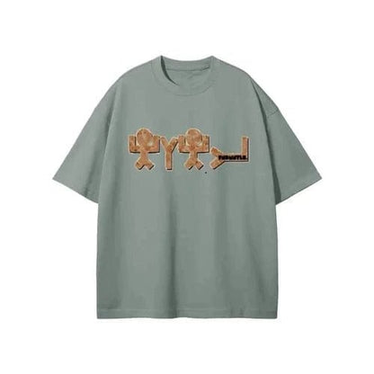 Yahuah Earth Tone Heavyweight Graphic T-Shirt - Heretic-s Streetwear - Graphic tshirts - Mens graphic shirts