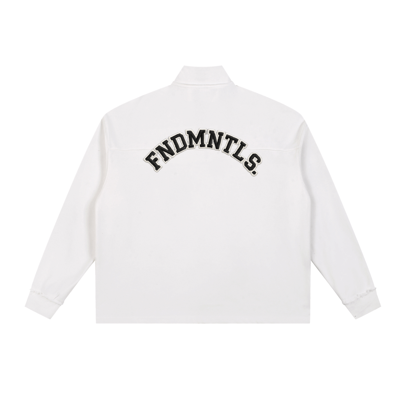 Half-Zip Rolled Edge Fleece Sweatshirt by Shop FNDMNTLS - sweatshirts, Chrome Cardinals, pullover swaetshirt