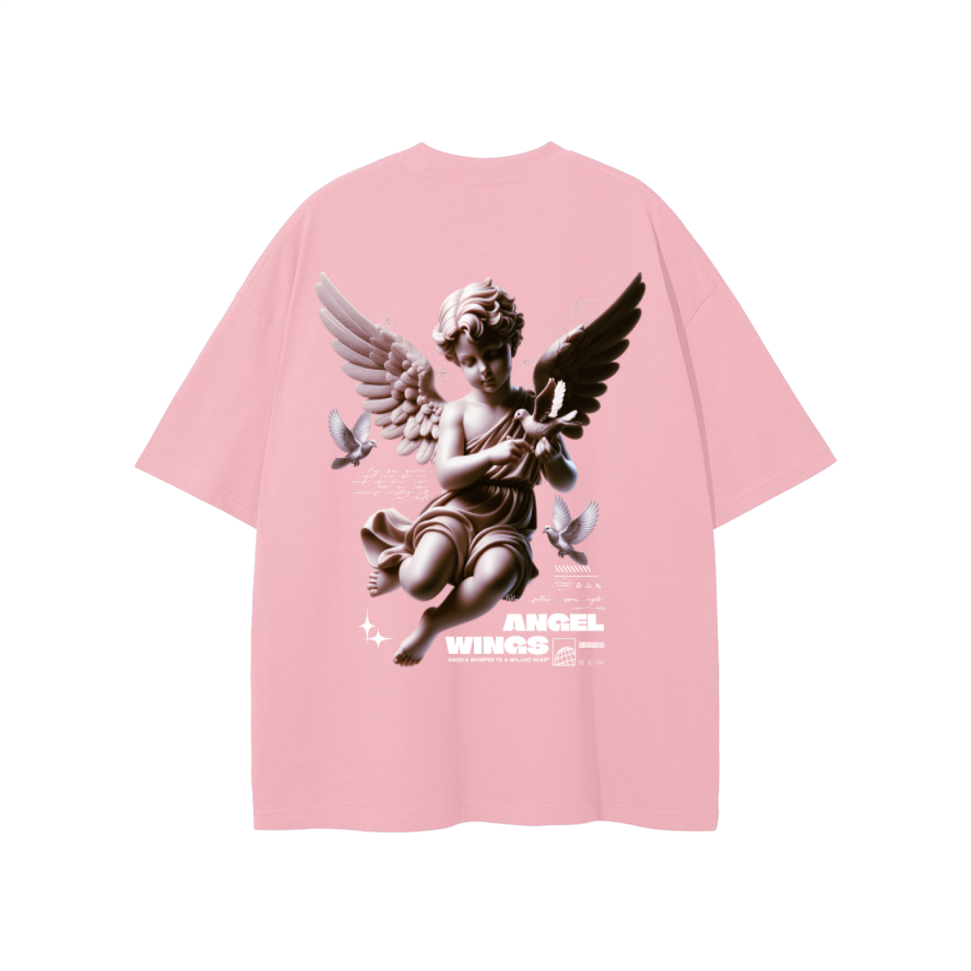 Heretic-s Angel Wings Graphic Tshirt by Shop FNDMNTLS - Tshirts, Angel Wings T-shirt, Casual T-shirt