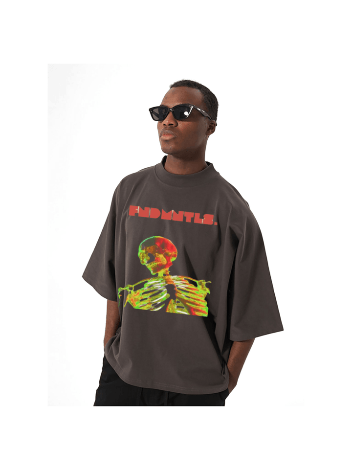Im Dead Boxy Cut Graphic Tshirt by Shop FNDMNTLS - Tshirts, casual wear, cotton t-shirt