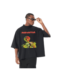 Im Dead Boxy Cut Graphic Tshirt by Shop FNDMNTLS - Tshirts, casual wear, cotton t-shirt