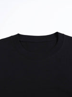 Omakase Heavyweight Tee black cotton t-shirt neckline detail | FNDMNTLS