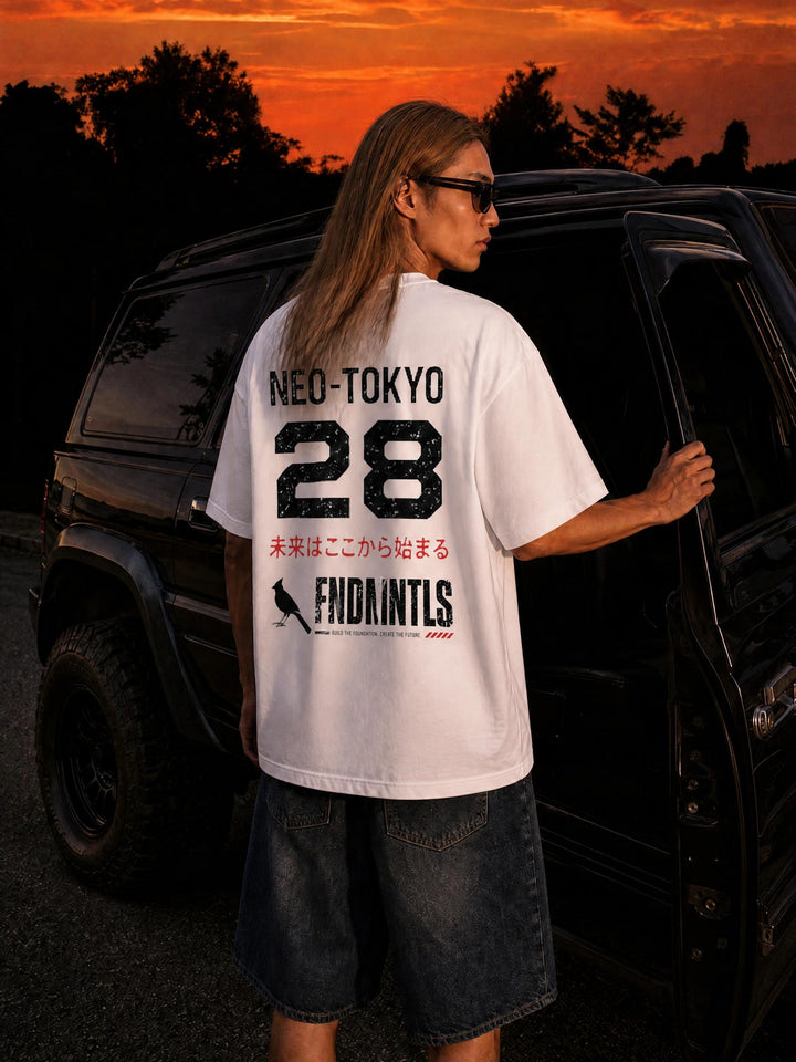 Sector 28 Essential Cotton T-Shirt - Product Photo 4 | FNDMNTLS Streetwear