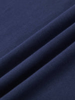 Soft navy blue cotton fabric texture
