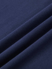 Soft navy blue cotton fabric texture