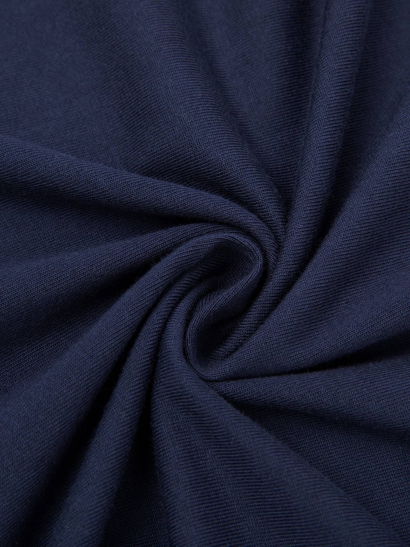 Soft navy blue cotton fabric texture