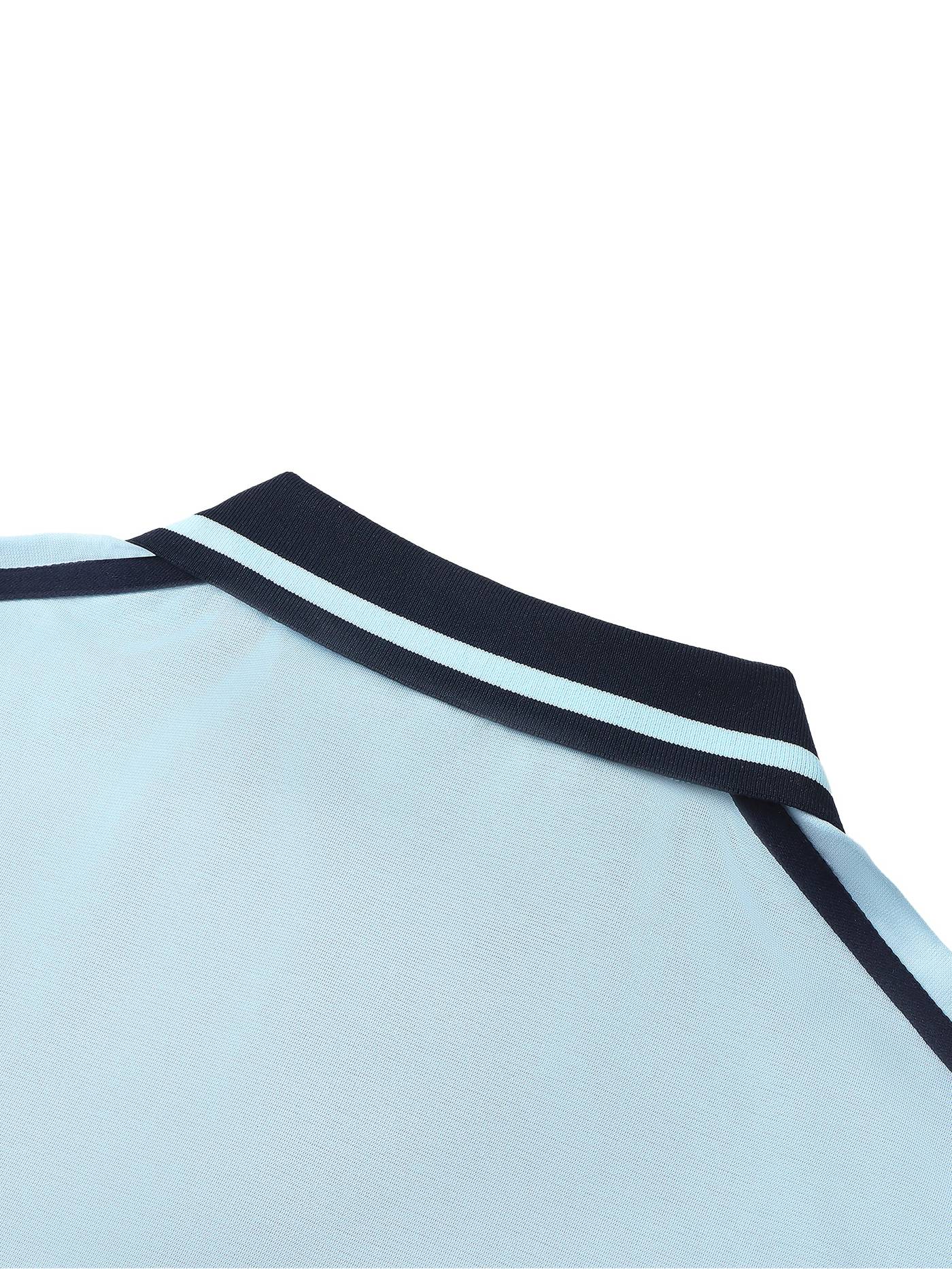 Unisex Contrast Piping Polo Shirt - Comfortable Casual Wear