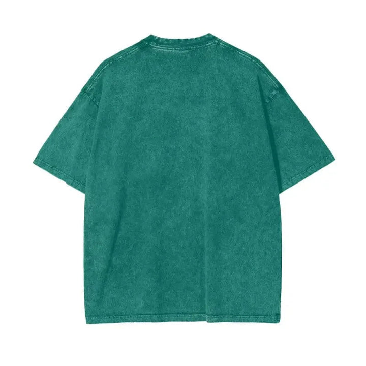 Aliens Oversize Snow Washed Graphic T-Shirt by Shop FNDMNTLS - Tshirts, 100% Cotton, 100% Cotton Shirt