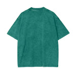 Aliens Oversize Snow Washed Graphic T-Shirt by Shop FNDMNTLS - Tshirts, 100% Cotton, 100% Cotton Shirt