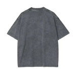 Aliens Oversize Snow Washed Graphic T-Shirt by Shop FNDMNTLS - Tshirts, 100% Cotton, 100% Cotton Shirt