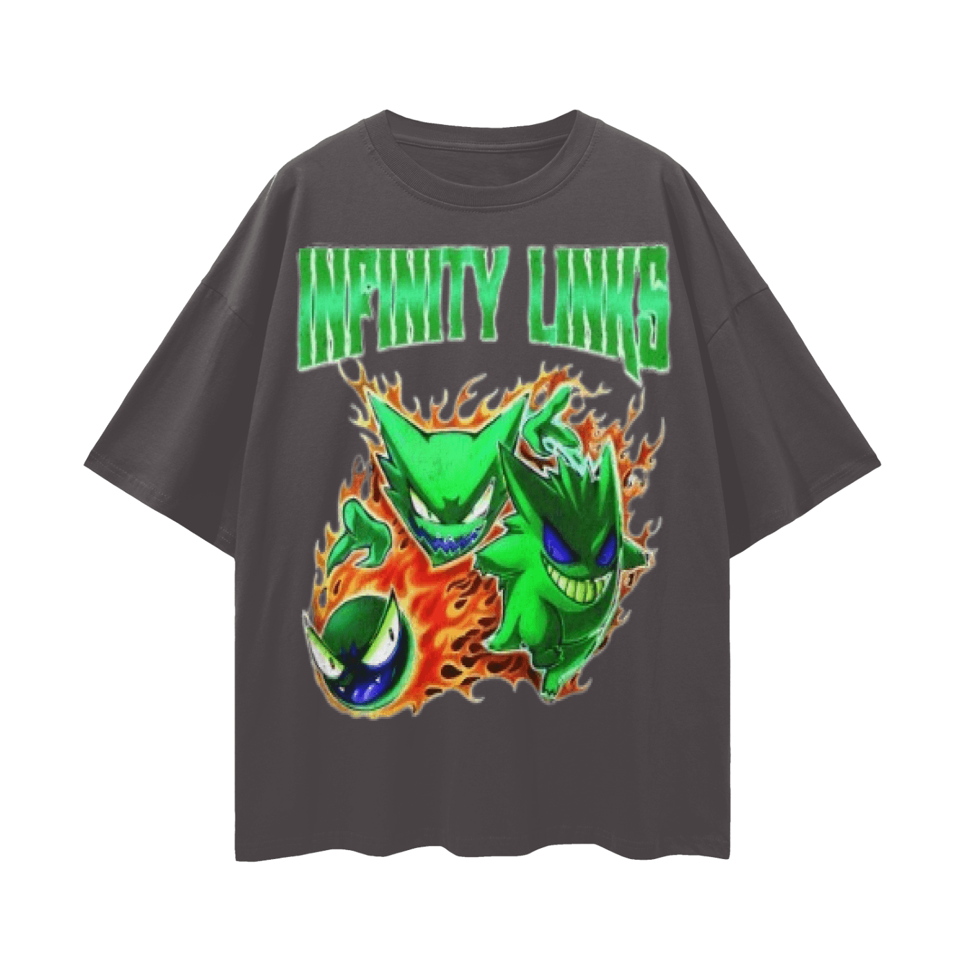 Infinity Links Goblin Oversize Deep Drop Shoulder Graphic Tshirt - 190 GSM by Shop FNDMNTLS - Tshirts, 100% Cotton, 100% Cotton Shirt