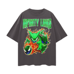 Infinity Links Goblin Oversize Deep Drop Shoulder Graphic Tshirt - 190 GSM by Shop FNDMNTLS - Tshirts, 100% Cotton, 100% Cotton Shirt