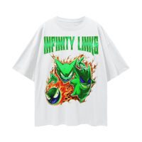 Infinity Links Goblin Oversize Deep Drop Shoulder Graphic Tshirt - 190 GSM by Shop FNDMNTLS - Tshirts, 100% Cotton, 100% Cotton Shirt