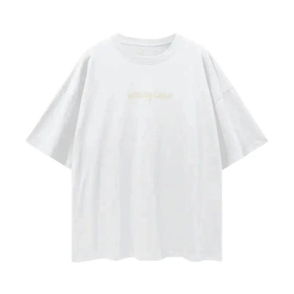 Let Happiness Bloom Oversize graphic tshirt by Shop FNDMNTLS - Tshirts, 100% Cotton, Boxy Fit