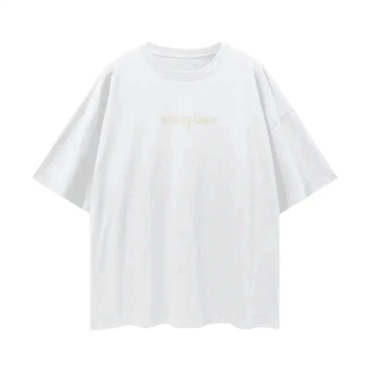 Let Happiness Bloom Oversize graphic tshirt by Shop FNDMNTLS - Tshirts, 100% Cotton, Boxy Fit