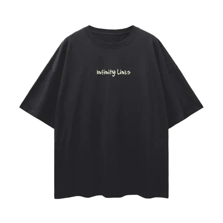 Let Happiness Bloom Oversize graphic tshirt by Shop FNDMNTLS - Tshirts, 100% Cotton, Boxy Fit