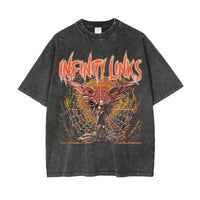 Web of Life Oversize Snow Washed T-Shirt - Heretic-s Streetwear - Casual Fashion