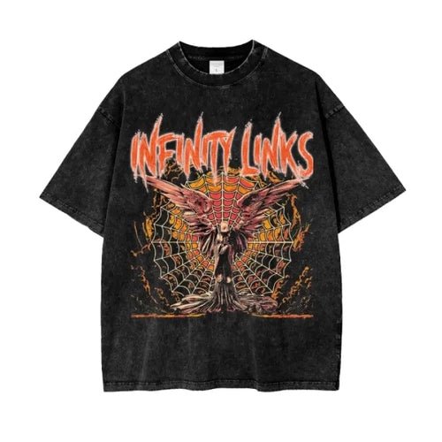 Web of Life Oversize Snow Washed T-Shirt - Heretic-s Streetwear - Casual Fashion