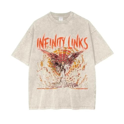 Web of Life Oversize Snow Washed T-Shirt - Heretic-s Streetwear - Casual Fashion