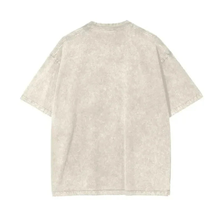 The World is Yours Acid Wash Oversize T-Shirt by Shop FNDMNTLS - Tshirts, ,