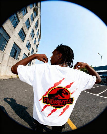 Jurassic Park Footprint Graphic Tshirt by Shop FNDMNTLS - Tshirts, casual tee, cotton t shirt