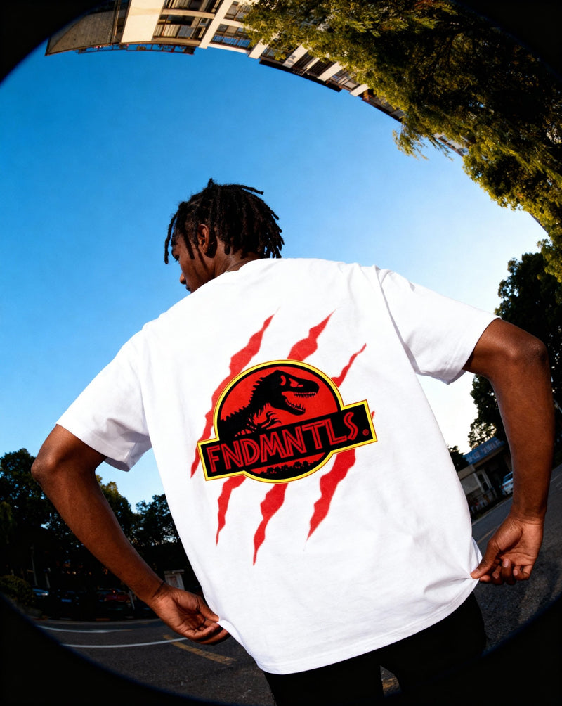 Jurassic Park Footprint Graphic Tshirt - Heretic - s Streetwear - cotton t shirt - FNDMNTLS -  product_type