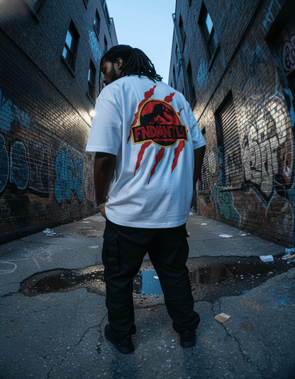 Jurassic Park Footprint Graphic Tshirt by Shop FNDMNTLS - Tshirts, casual tee, cotton t shirt