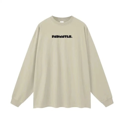 Heavyweight Earth Tone Long Sleeve Graphic T-shirt by Shop FNDMNTLS - Tshirts, autumn clothing, casual wear