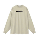 Heavyweight Earth Tone Long Sleeve Graphic T-shirt by Shop FNDMNTLS - Tshirts, autumn clothing, casual wear