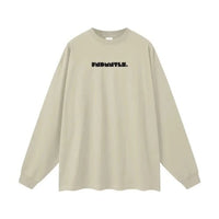 Heavyweight Earth Tone Long Sleeve Graphic T-shirt by Shop FNDMNTLS - Tshirts, autumn clothing, casual wear