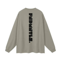 Heavyweight Earth Tone Long Sleeve Graphic T-shirt by Shop FNDMNTLS - Tshirts, autumn clothing, casual wear