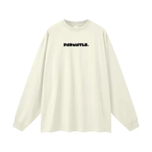Heavyweight Earth Tone Long Sleeve Graphic T-shirt by Shop FNDMNTLS - Tshirts, autumn clothing, casual wear