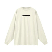 Heavyweight Earth Tone Long Sleeve Graphic T-shirt by Shop FNDMNTLS - Tshirts, autumn clothing, casual wear