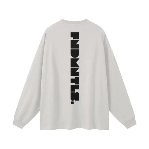 Heavyweight Earth Tone Long Sleeve Graphic T-shirt by Shop FNDMNTLS - Tshirts, autumn clothing, casual wear