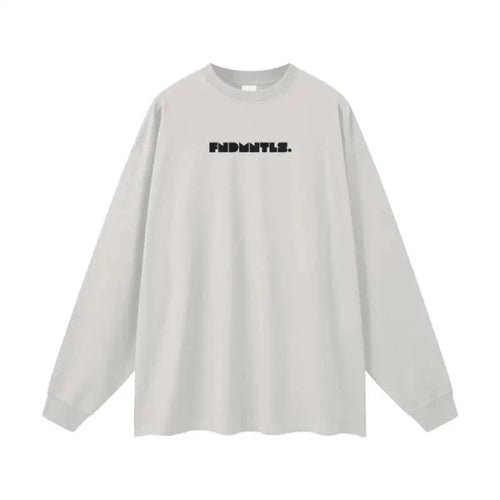 Heavyweight Earth Tone Long Sleeve Graphic T-shirt by Shop FNDMNTLS - Tshirts, autumn clothing, casual wear