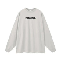 Heavyweight Earth Tone Long Sleeve Graphic T-shirt by Shop FNDMNTLS - Tshirts, autumn clothing, casual wear