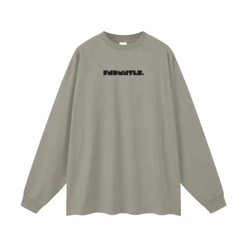 Heavyweight Earth Tone Long Sleeve Graphic T-shirt by Shop FNDMNTLS - Tshirts, autumn clothing, casual wear