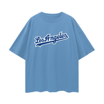 Los Angeles Oversize Deep Drop Shoulder Graphic T-shirt by Shop FNDMNTLS - Tshirts, Casual Fashion, Casual Streetwear