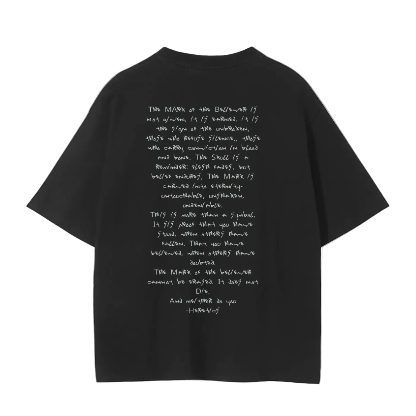 Mark of the Believer Unisex Seamless T-Shirt by Shop FNDMNTLS - Tshirts, 100% Cotton, Armor of God