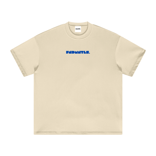 Mets Blue Heavyweight Earth Tone T-Shirt by Shop FNDMNTLS - Tshirts, Casual Streetwear, casual wear