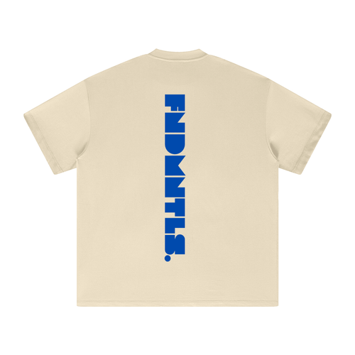 Mets Blue Heavyweight Earth Tone T-Shirt by Shop FNDMNTLS - Tshirts, Casual Streetwear, casual wear