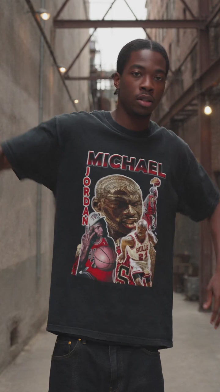 streetwear guru finally wearing championship vintage graphic by FNDMNTLS