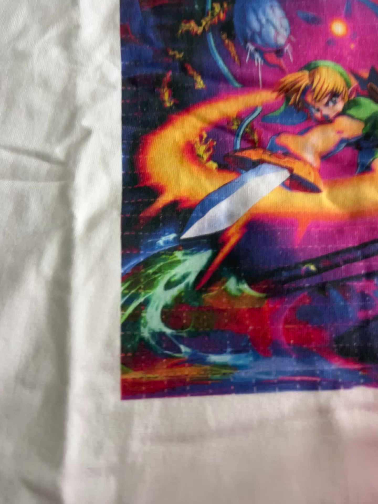 Model wearing Link Link Graphic Tee | FNDMNTLS