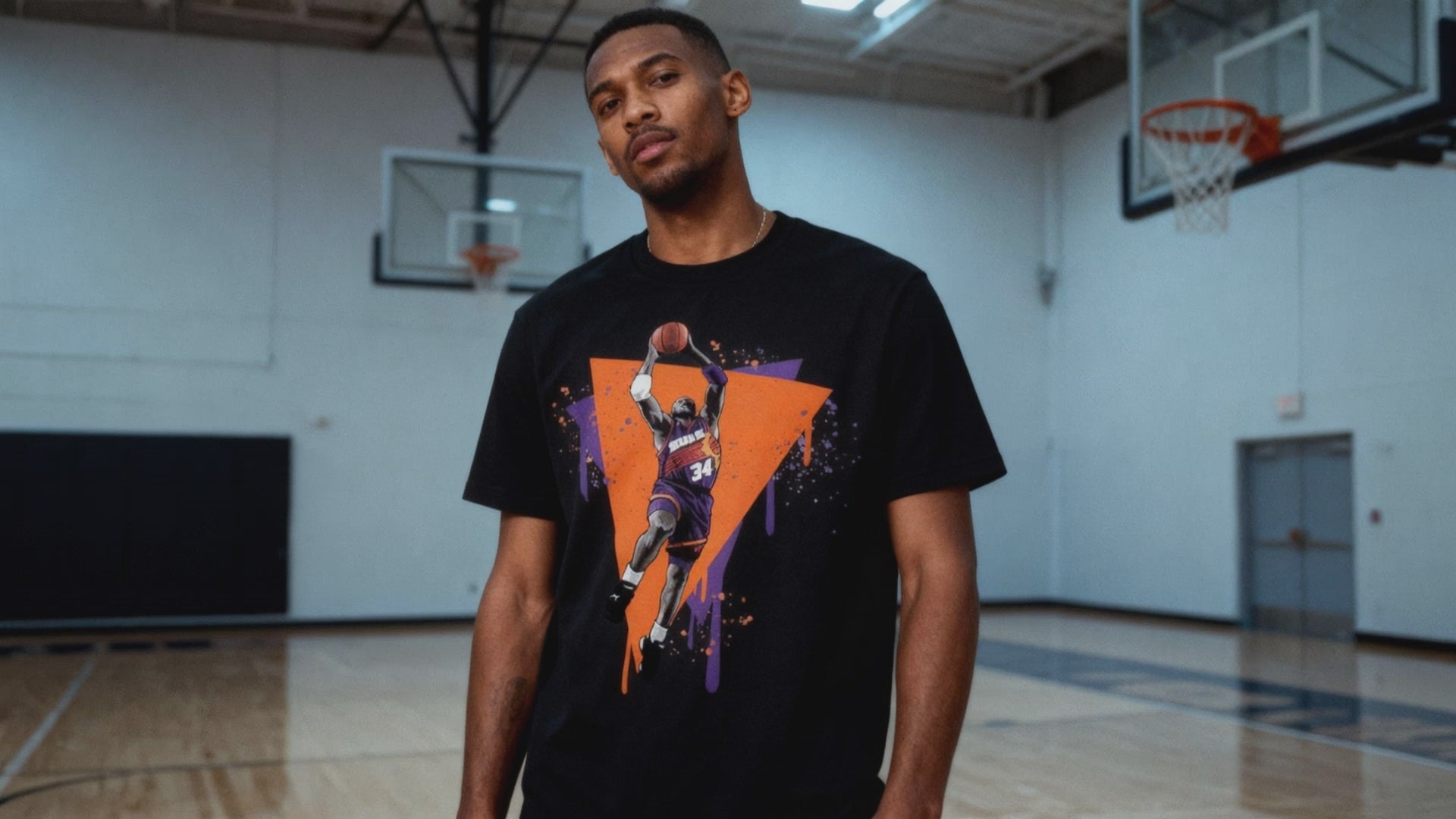 Model wearing Round Mound of Rebound Graphic Tee | FNDMNTLS