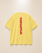Red Logo Heavyweight Essential Tee - Product Photo 2 | FNDMNTLS Streetwear