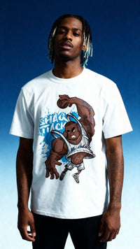 Shaq Attack Cotton T-Shirt: Comfort & Style Essential by Shop FNDMNTLS - Tshirts, Casual Streetwear, casual wear