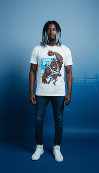 Shaq Attack Cotton T-Shirt: Comfort & Style Essential by Shop FNDMNTLS - Tshirts, Casual Streetwear, casual wear