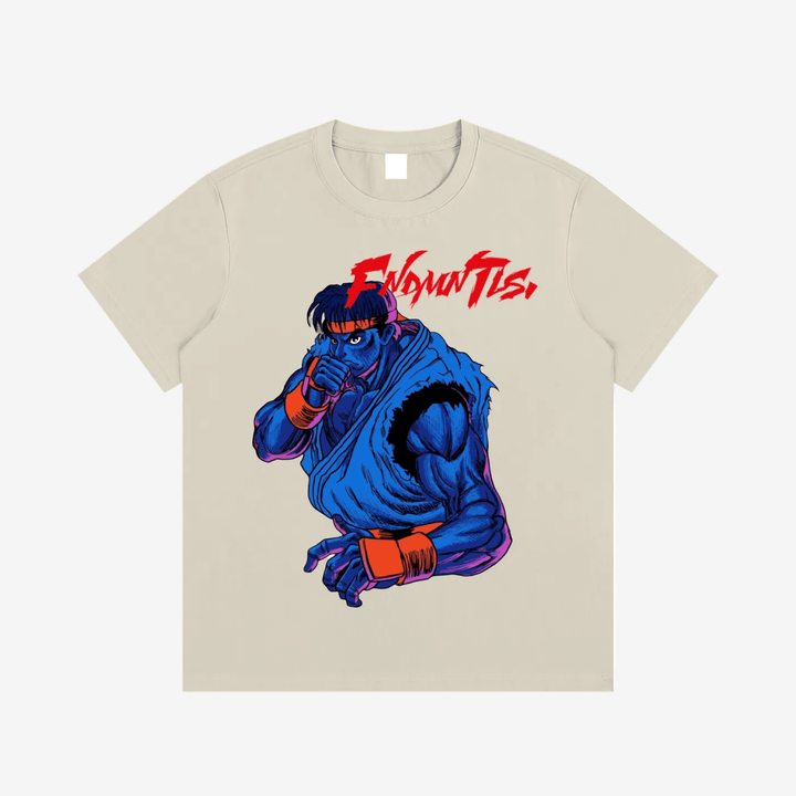 Street Fighter Essential Cotton T-Shirt by Shop FNDMNTLS - Tshirts, 100% Cotton, Casual Streetwear