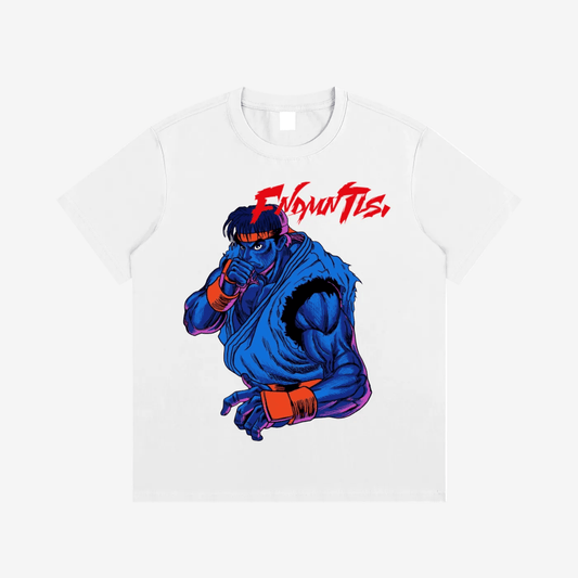Street Fighter Essential Cotton T-Shirt by Shop FNDMNTLS - Tshirts, 100% Cotton, Casual Streetwear